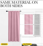 NICETOWN Blackout Curtains for Bedroom, Rouge Pink, 1 Pair, 70 by 63-inch - Image 5