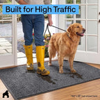 GORILLA GRIP Waterproof Traffic Guard Door Mat, 2 Pack Indoor Outdoor Durable - Image 7