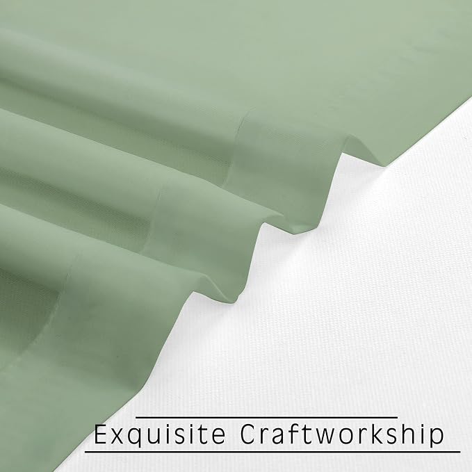 Sheer Curtains Living Room 54 inches Long, Rod Pocket Curtain Sheers Bedroom - Image 6