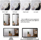 Chyhomenyc White Sheer Curtains 78 Inches Long 2 Panels Set - Image 4