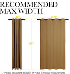 NICETOWN Sleek Blackout Curtains 96 inches Length - Image 7