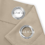 Blackout Curtains 52 x 84 inches Long Khaki Curtains Set of 2 Panels Thermal - Image 5