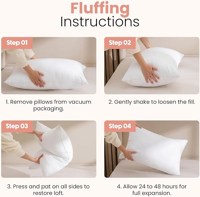 Utopia Bedding 14x20 Pillow Inserts, 2 Pack | Indoor cushion inserts - Image 3