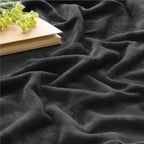 BEDELITE Fleece Blanket Soft Plush King Bed Blanket Charcoal Grey 108"x90" | - Image 4