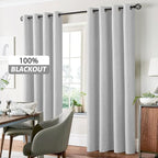 Yakamok White Linen Textured Curtains 72 Inches Long - Image 7