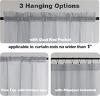 Chyhomenyc Light Grey Sheer Valance - Image 5