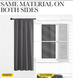 NICETOWN Grey Window Curtains for Bedroom - Image 6