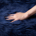 Ashler Faux Fur Rectangular Rug, Fluffy Shaggy 2 x 2.9 ft, Ultra Soft, Machine - Image 5