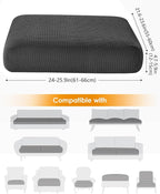 Fuloon Couch Cushion Slipcover, Super Stretch Individual Sofa Covers | 3 Pack - Image 3