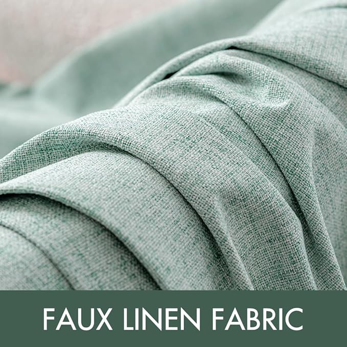 MIULEE 100% Blackout Linen Curtains - Image 5