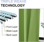 Simplebrand Ava Lime Blackout Curtains - Image 5