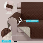 U-NICE HOME Large Sofa Cover Reversible Couch Cover - Image 3