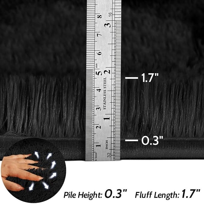 10x14 Area Rug Fluffy Shaggy - Image 7