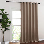 NICETOWN Room Divider Curtain 132 Inches Long, Wide Blackout Sliding Door - Image 8