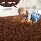 LOCHAS 8x10 Area Rugs Fluffy Living Room Carpets - Image 5