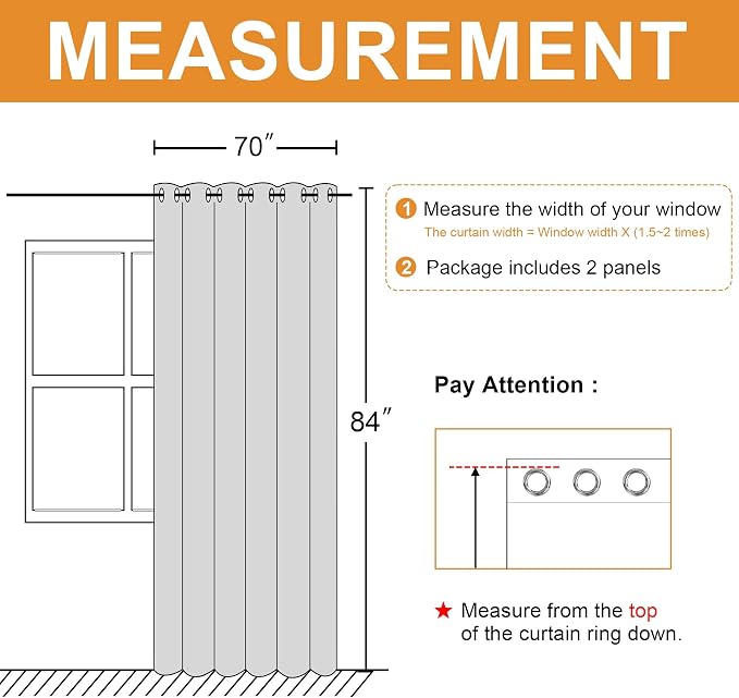 Room Darkening Blackout Curtains - Image 7