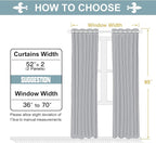 ChrisDowa White 100% Blackout Curtains - Image 7