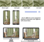 Simplebrand Ava Sage Green Blackout Curtains - Image 8