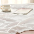 Bedsure GentleSoft Fleece Throw XL Blanket White - Image 5