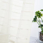 SpaceDresser Check Sheer Curtains 36 Inches Long - Image 2