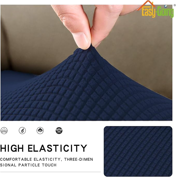 Easy-Going Stretch 1 Piece Loveseat Couch Cushion Cover - Image 4