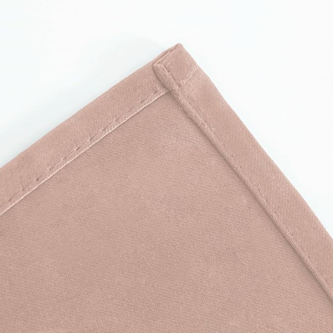 Blackout Curtains 66 x 84 inch/Blush Curtains Set of 2 Panels/Thermal Insulated - Image 7