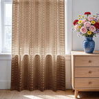 SpaceDresser Check Sheer Curtains 96 Inches Long - Image 3