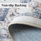 Washable 4x8 Hallway Area Rug: Vintage 8ft Water Resistant Soft Runner Rug - Image 5