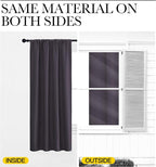 NICETOWN Blackout Curtains for Bedroom, 1 Pair, 62 by 63-inch, Window Treatment - Image 5