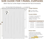INOVADAY Linen Textured 100% Blackout Sliding Door Curtains 102x108 Oatmeal | 1 - Image 8