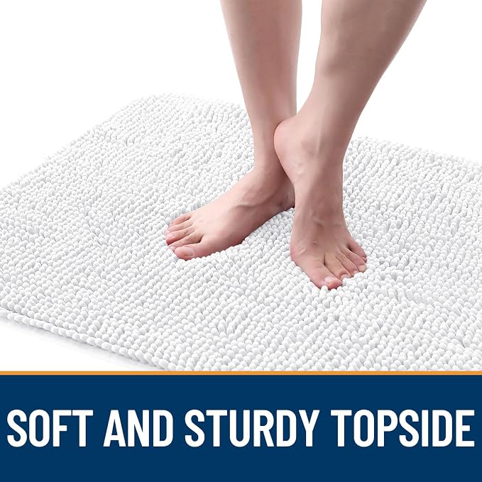 OLANLY Dog Door Mat for Muddy Paws 32x20, Super Absorbent Chenille Mud Mat | - Image 4