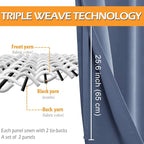 Blackout Curtains for Bedroom, 42 x 54 Inch, 2 Panels | Thermal Insulated & - Image 3