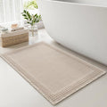RESARE Waffle Bath Mat for Bathroom Non Slip Bathroom Rugs 20x32 Pale Beige | by Resare