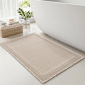 RESARE Waffle Bath Mat for Bathroom Non Slip Bathroom Rugs 18x30 Pale Beige | by Resare