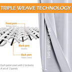Blackout Curtains for Bedroom, 2 Panels, Window Curtains for Living Room - Image 3
