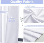 Simplebrand Ava Pure White Curtains - Image 3