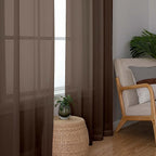 Sheer Curtains 54 inches Long for Living Room Bedroom, Rod Pocket Light - Image 7