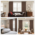 Joydeco Blackout Curtains 120 inches Long 2 Panels Set, Thermal Insulated Long - Image 8