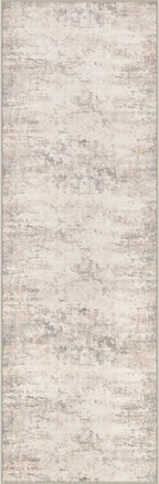 2x5 Washable Runner Rug：Modern Abstract Soft Carpet Brown Beige | by FXRHLP