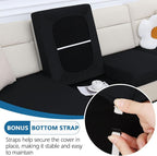 Milk Silk Couch Cushion Covers, Sofa Covers Washable - Image 4