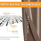 RV Blackout Curtains for Bedroom, 52 x 36 Inches Long, Cappuccino | Thermal - Image 3