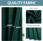 ChrisDowa Blackout Curtains for Bedroom and Living Room 45 Inches Long | 2 - Image 3