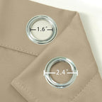 Blackout Curtains 52 x 90 Inch Long Beige Curtains Set of 2 Panels Room - Image 5