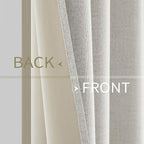 MIULEE 100% Blackout Linen Curtains - Image 6