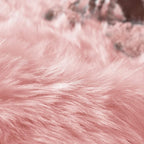 Goolela Pink Round Rug 6ft Circle Fluffy Fuzzy Furry Carpet - Image 7