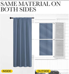 NICETOWN Kitchen Curtains, Short Blackout Curtains & Drapes, Small Window Rod - Image 6