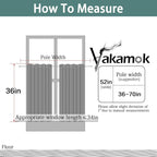 Yakamok Aqua Room Darkening Window Curtains 52x36 Inch - Image 7