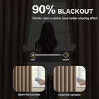 Pinch Pleated Blackout Curtains 126 Inch Long 2 Panels - Image 3