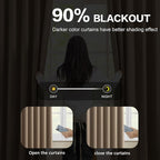 Pinch Pleated Blackout Curtains 84 Inch Long 2 Panels - Image 3