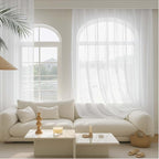 Extra Long Sheer White Curtains - Image 8